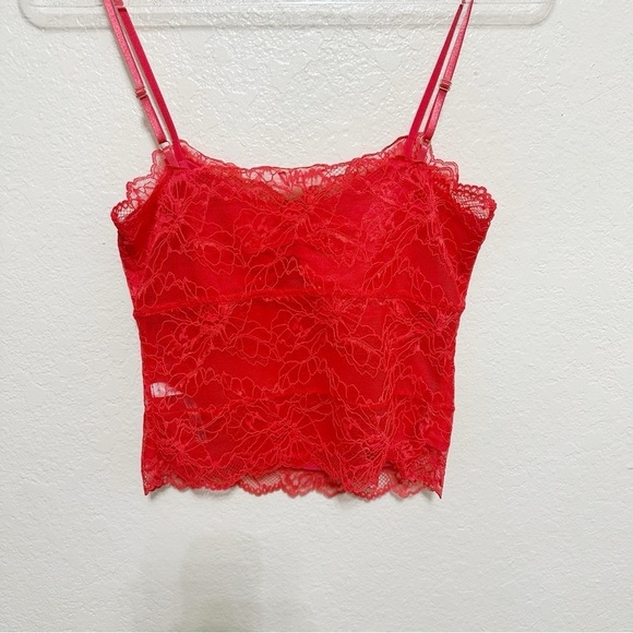 New Free People Lacey Essential Cami red size S - Picture 7 of 10